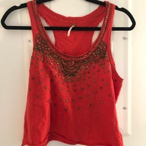 Free People Embellished Tank Top